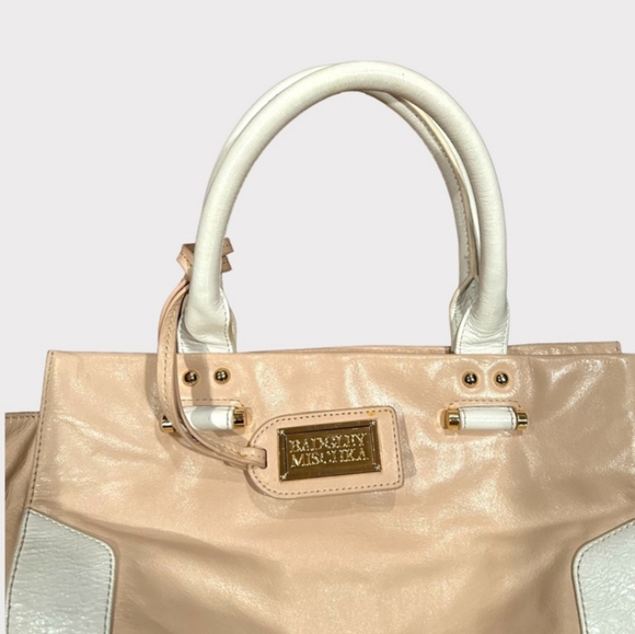 Badgley Mischka pink two- toned handbag - Picture 11 of 12